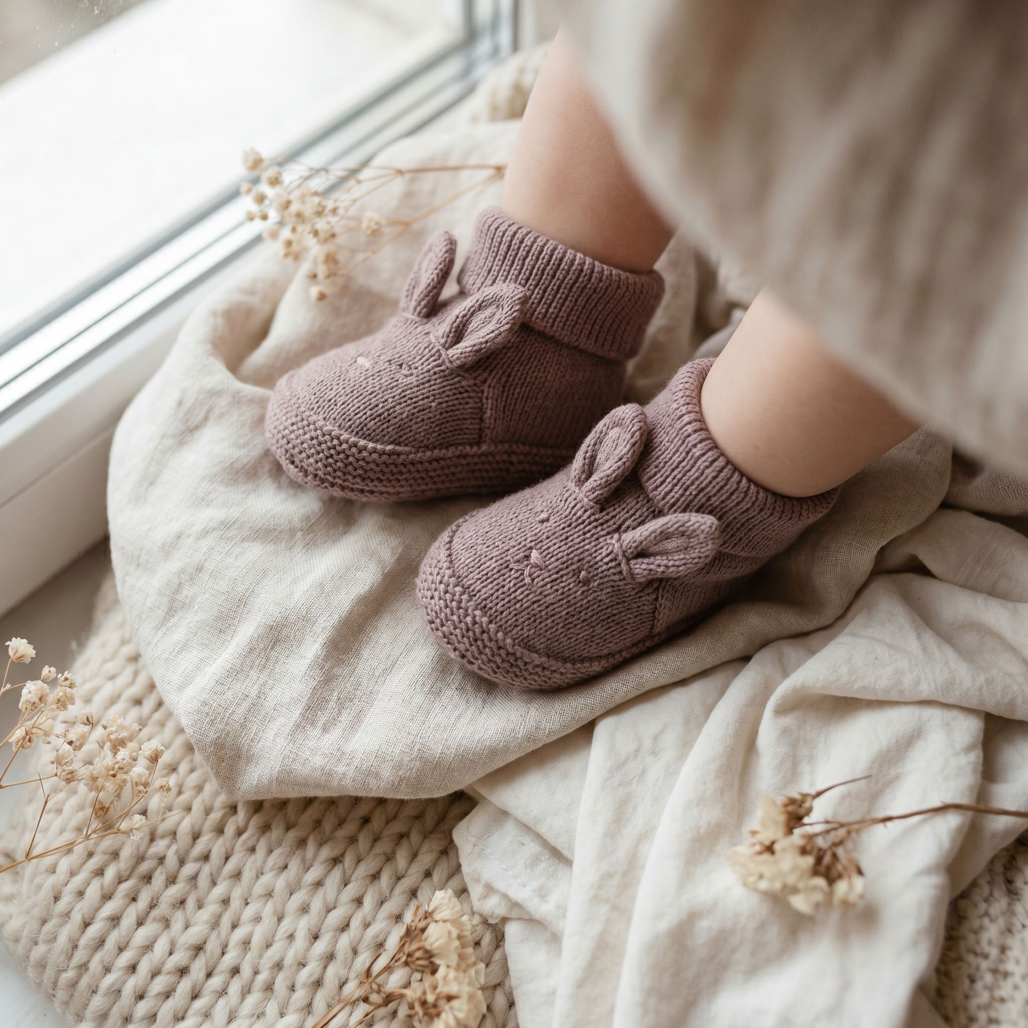 Chausson bébé - nuage doux